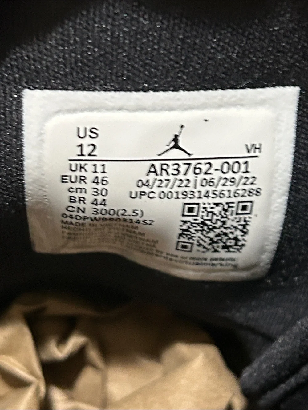 Air Jordan Access Bred AR3762-001